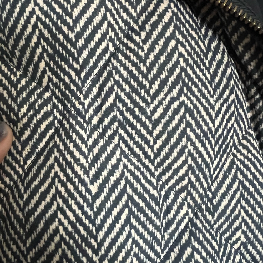 J-Crew Herringbone Pattern, Classic Down Vest - image 2